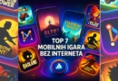 TOP 7 mobilnih igara koje ne zahtevaju internet Promotivna digitalna ilustracija sa mobilnim telefonima i ikonama popularnih offline igara iz 2025. godine