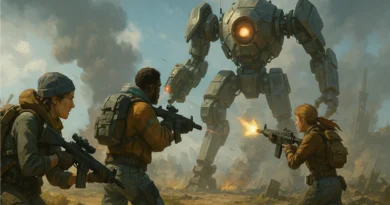 Mesec dana kasnije: ARC Raiders i dalje dominira Steamom – Da li je ovo novi kralj extraction pucačina? Tri futuristička vojnika sa oružjem u postapokaliptičnom okruženju, generička sci-fi scena nalik PvPvE extraction igri